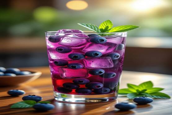 Mojito Blueberry  (موخيتو التوت الأزرق)
